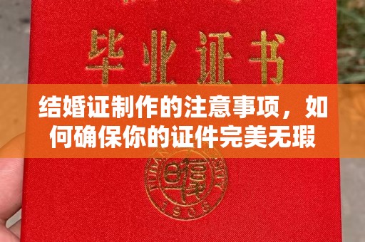 绥阳结婚证制作的注意事项，如何确保你的证件完美无瑕